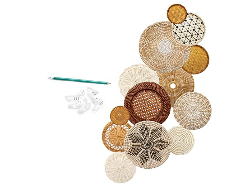 Bohemian Kitchen Wall Decor Modern Southwest Set Of 12 Basket